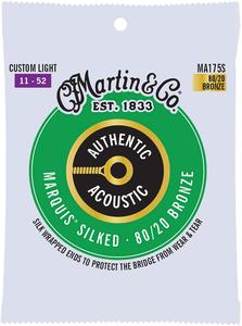 Martin MA175S Marquis Silked 80/20 Bronze Acoustic Guitar Strings - Custom Light Cheap Sale 2025 Newest