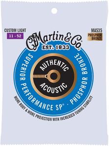 Martin MA535 Authentic Phosphor Bronze Acoustic Guitar Strings - Custom Light Best Wholesale Online