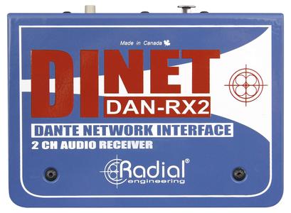 Radial DiNet DAN-RX2 2-Channel Dante Network Receiver Low Pice Cheap Online