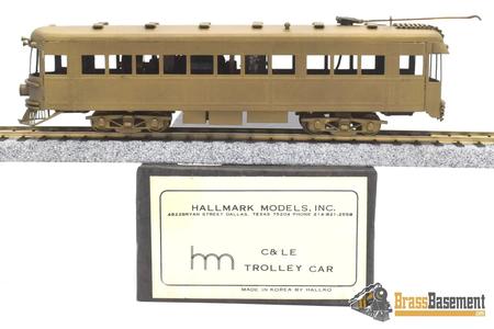 HO Brass - Hallmark Cincinnati & Lake Erie (C&LE) Trolley Car - Unpainted - Does Not Run Buy Cheap 100% Guaranteed