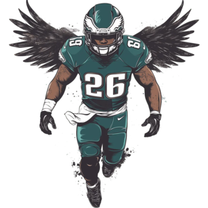 Eagles Winged Football Player Cheap 100% Original