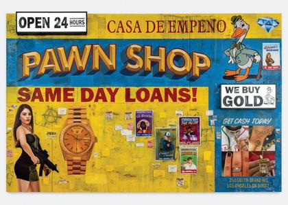Alfonso Gonzalez Jr.: American Pawn Shop Postcard Free Shipping Best
