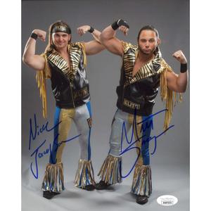 Young Bucks Golden Elite Gear 8 x 10 Promo - JSA DUAL AUTOGRAPHED Online Online High Quality