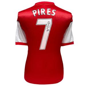 Arsenal Robert Pires Signed Shirt Free Shipping For Sale