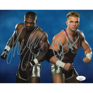 World's Greatest Tag Team Blue BG 8 x 10 Promo - JSA DUAL AUTOGRAPHED Cheap 100% Authentic