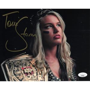 Toni Storm Black BG NXT UK Title 8 x 10 Promo - JSA AUTOGRAPHED Cheap Sale Amazon