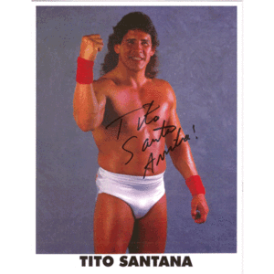 Tito Santana Autographed Photo Outlet 100% Authentic