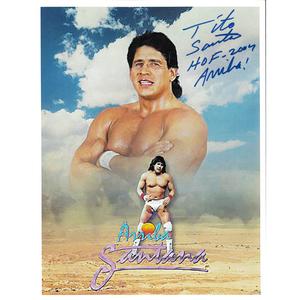 Tito Santana 8.5 x 11 Promo - Autographed Geniue Stockist
