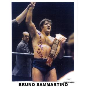 Bruno Sammartino 8.5 x 11 Promo - Autographed Sale Best Sale