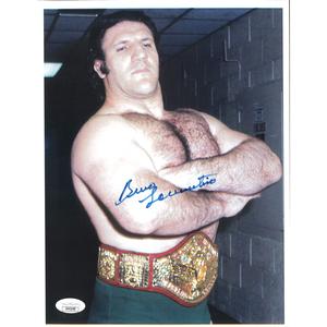 Bruno Sammartino 8.5 x 11 Promo - Autographed Free Shipping Shop