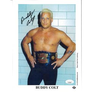 Buddy Colt WrestleReunion 8.5 x 11 Promo - JSA AUTOGRAPHED Free Shipping Genuine