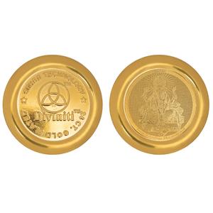 Diviniti 24K Gold Plated Lord Ganesha Coin (18mm) 2025 Unisex