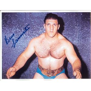 Bruno Sammartino 8.5 x 11 Promo - Autographed Cheap Best