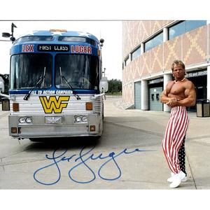 Lex Luger Express 8 x 10 Promo - AUTOGRAPHED Clearance For Cheap