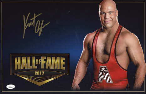 Kurt Angle Hall of Fame 11 x 17 Poster - JSA AUTOGRAPHED Where To Buy Low Pice