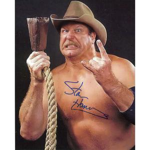 Stan Hansen Black Background 8 x 10 Promo - AUTOGRAPHED Outlet Newest