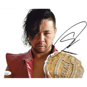 Shinsuke Nakamura IWGP IC Champ 8 x 10 Promo - JSA AUTOGRAPHED 100% Authentic For Sale