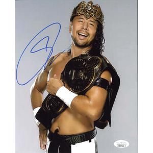 Shinsuke Nakamura Crown & IC Title 8 x 10 Promo - JSA AUTOGRAPHED Cheap For Nice