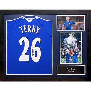 Chelsea FC 2000 John Terry Signed Shirt (Framed) Real For Sale