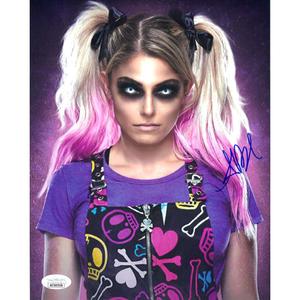 Alexa Bliss Purple Overall Close Up 8 x 10 Promo - JSA AUTOGRAPHED Free Shipping Pay With Visa