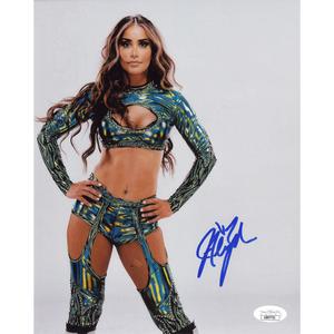 Aliyah Blue Green Gear 8 x 10 Promo - JSA AUTOGRAPHED Best Pices Sale Online