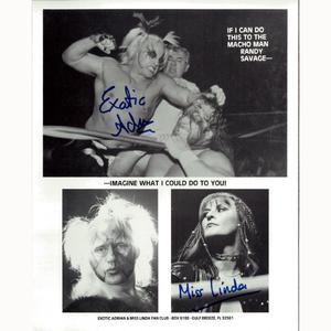 Adrian Street and Miss Linda Macho Man 8 x 10 Promo - DUAL AUTOGRAPHED Reliable For Sale