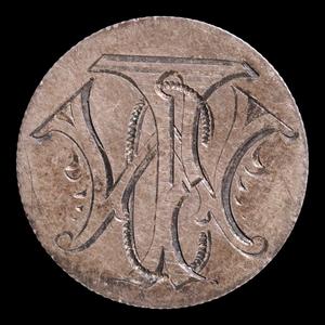 Victorian Era Love Token, Carved Onto U.S. Seated Liberty Dime - 1875 - United States of America Clearance Best