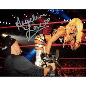 Angelina Love Ringside 8 x 10 Promo - AUTOGRAPHED New Styles Cheap Pice