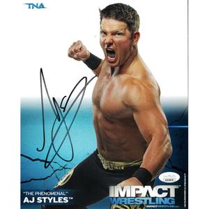 AJ Styles 2011 Original TNA Impact Wrestling 8 x 10 Promo - JSA AUTOGRAPHED Buy Cheap Official Site