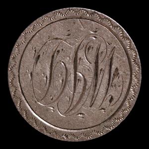 Victorian Era Love Token, Carved Onto U.S. Seated Liberty Dime - 1887 - United States of America Free Shipping Purchase