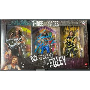 3 Faces of Foley WWE Elite 3-Pack Ringside Exclusive - JSA Autographed Cheap