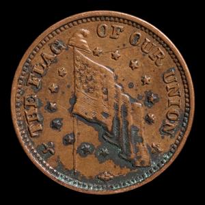 U.S. Civil War Token, "The Flag of Our Union" - Undated (c. 1861 to 1865) - United States of America Countdown Package