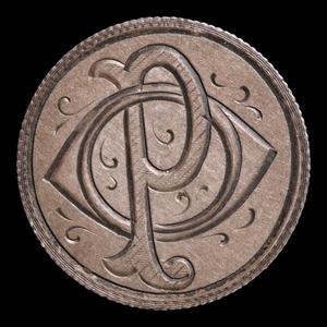 Victorian Era Love Token, Carved Onto U.S. Seated Liberty Dime - 1891 - United States of America Reliable For Sale