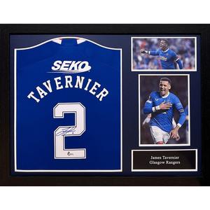 Rangers FC James Tavernier Signed Shirt (Framed) Discount Largest Supplier