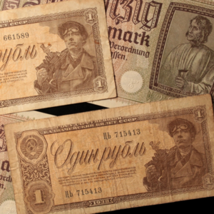 WWII: German & Soviet Banknote Set - 1938 to 1945 - World War II Cheap Pice Wholesale Pice