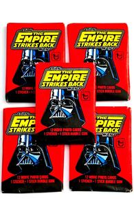 1980 Topps Star Wars Empire Strikes Back Sealed Pack Lot of 5 Cheap For Cheap