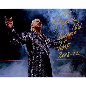 Ric Flair Promo with Special Inscription - AUTOGRAPHED Clearance 100% Guaranteed