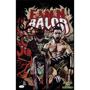 Finn Balor Nuclear Heat 11 x 17 Poster - JSA AUTOGRAPHED Sale Visit