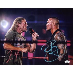 Edge vs Randy Orton Face Off 11 x 14 Poster - JSA DUAL AUTOGRAPHED Sale Geniue Stockist