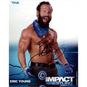 Eric Young IMPACT Promo - AUTOGRAPHED Discount Professional