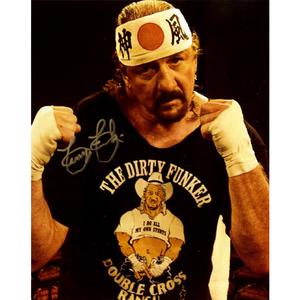 Terry Funk Promo - JSA AUTOGRAPHED Real For Sale