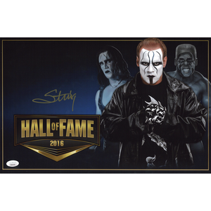 Sting Hall of Fame 11 x 17 Poster - JSA AUTOGRAPHED Buy Cheap Best Sale