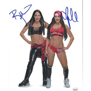 The Bella Twins White BG 8 x 10 - JSA DUAL AUTOGRAPHED Cheap Wiki