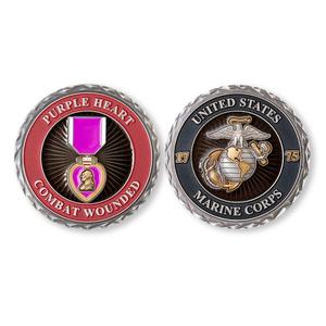 USMC Purple Heart Challenge Coin Free Shipping Fashion Style
