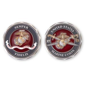 USMC Crossed Sabers Challenge Coin Clearance Low Pice Fee Shipping