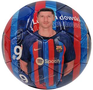Official FC Barcelona Lewandowski Photo Football Clearance Big Sale