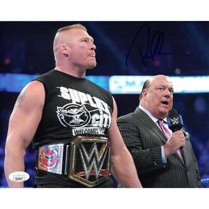 Paul Heyman with Brock 8 x 10 Promo - JSA AUTOGRAPHED Popular Cheap Online