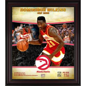 Fanatics Dominique Wilkins Hawks Framed Hardwood Classics Player Collage Free Shipping Supply