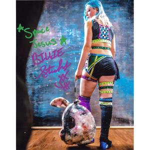 Billie Starkz Rabbit Head 11 x 14 Poster - AUTOGRAPHED For Nice
