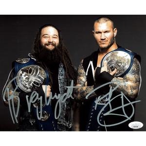 Bray Wyatt & Randy Orton SD Tag Titles 8 x 10 Promo - JSA DUAL AUTOGRAPHED For Nice